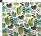 Retro 50S Mid Century Cactus Custom Printed Fabric by Spoonflower Various Fabrics by the Yard or Fat Quarter